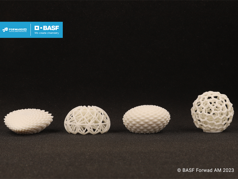 Perfume caps 3D printed with BASF Ultrasint AP26